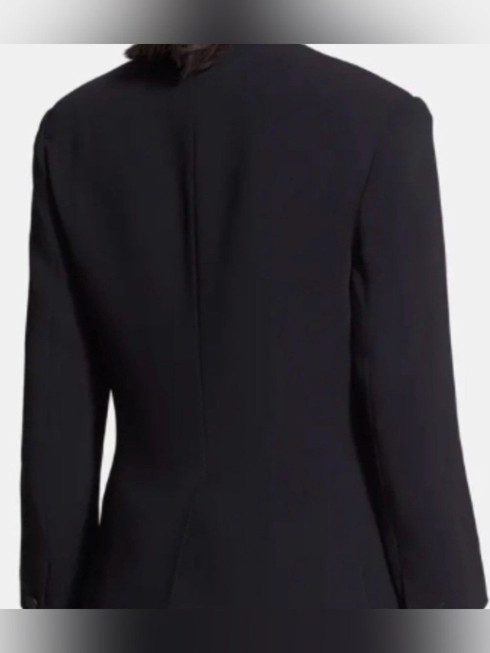 Rag & Bone Women’s Smith Leather Lapel Blazer Single Breasted One-Button Black 6 - Picture 6 of 14